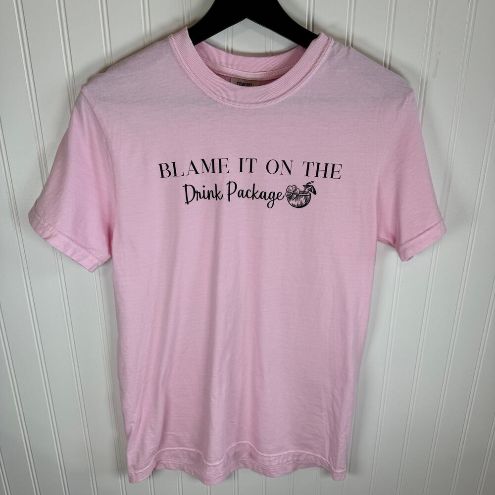 Cruise T-Shirt Blame It On The Drink Package Size Sm